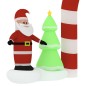vidaXL Puerta de arco inflable de Navidad con LED 260 cm vidaXL Puerta de arco inflable de Navidad con LED 260 cm