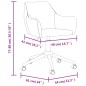 vidaXL Sillas de comedor giratorias 4 unidades tela color crema vidaXL Sillas de comedor giratorias 4 unidades tela color crema