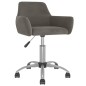 vidaXL Sillas de comedor giratorias 6 unidades terciopelo gris oscuro
