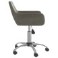 vidaXL Sillas de comedor giratorias 6 unidades terciopelo gris oscuro