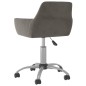 vidaXL Sillas de comedor giratorias 6 unidades terciopelo gris oscuro