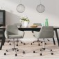 vidaXL Sillas de comedor giratorias 4 unidades terciopelo gris claro vidaXL Sillas de comedor giratorias 4 unidades terciopelo gris claro