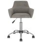 vidaXL Sillas de comedor giratorias 4 unidades terciopelo gris claro vidaXL Sillas de comedor giratorias 4 unidades terciopelo gris claro