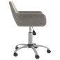 vidaXL Sillas de comedor giratorias 4 unidades terciopelo gris claro vidaXL Sillas de comedor giratorias 4 unidades terciopelo gris claro
