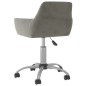 vidaXL Sillas de comedor giratorias 4 unidades terciopelo gris claro vidaXL Sillas de comedor giratorias 4 unidades terciopelo gris claro