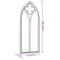 vidaXL Espejo hierro negro para uso interior 100x45 cm vidaXL Espejo hierro negro para uso interior 100x45 cm
