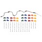 vidaXL Presas de escalada con cuerda 50 piezas multicolor vidaXL Presas de escalada con cuerda 50 piezas multicolor