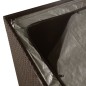 vidaXL Caja de almacenaje jardín ratán sintético marrón 150x100x100 cm vidaXL Caja de almacenaje jardín ratán sintético marrón 150x100x100 cm
