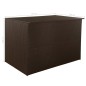 vidaXL Caja de almacenaje jardín ratán sintético marrón 150x100x100 cm vidaXL Caja de almacenaje jardín ratán sintético marrón 150x100x100 cm