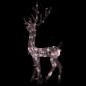 vidaXL Adorno reno de Navidad acrílico blanco cálido 140 LEDs 120 cm vidaXL Adorno reno de Navidad acrílico blanco cálido 140 LEDs 120 cm