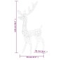 vidaXL Adorno reno de Navidad acrílico blanco cálido 140 LEDs 120 cm vidaXL Adorno reno de Navidad acrílico blanco cálido 140 LEDs 120 cm