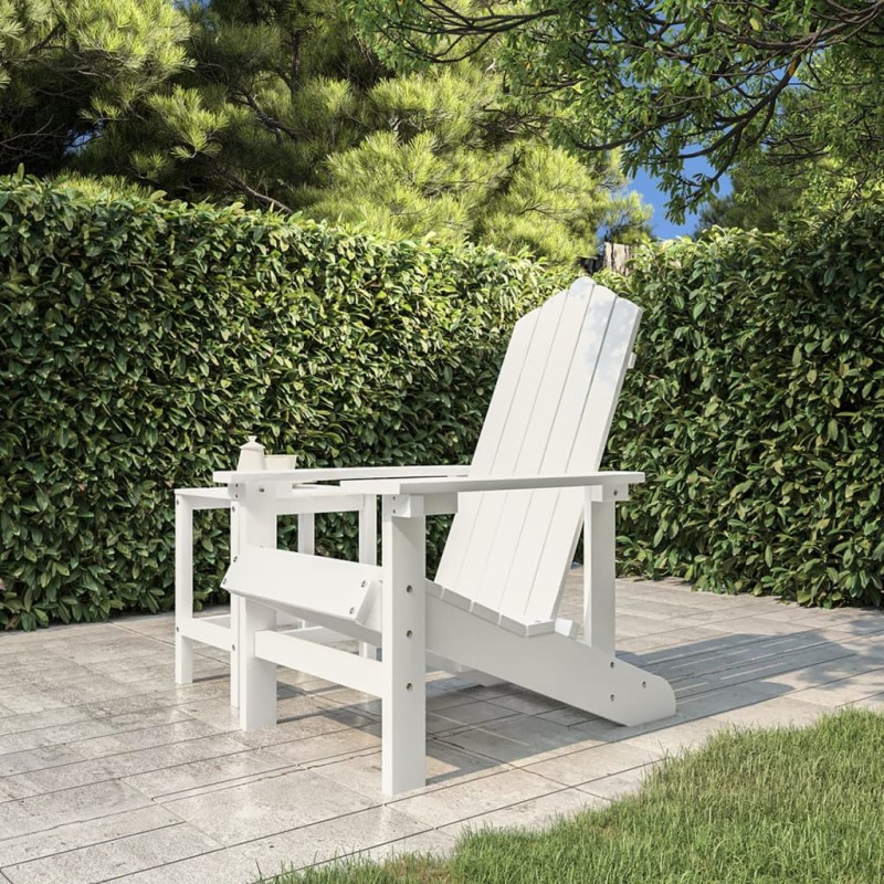vidaXL Silla de jardín Adirondack HDPE blanca vidaXL Silla de jardín Adirondack HDPE blanca