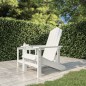 vidaXL Silla de jardín Adirondack HDPE blanca vidaXL Silla de jardín Adirondack HDPE blanca