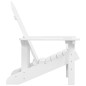 vidaXL Silla de jardín Adirondack HDPE blanca vidaXL Silla de jardín Adirondack HDPE blanca