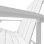 vidaXL Silla de jardín Adirondack HDPE blanca vidaXL Silla de jardín Adirondack HDPE blanca