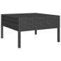 vidaXL Set muebles de jardín 12 pzas y cojines ratán sintético negro vidaXL Set muebles de jardín 12 pzas y cojines ratán sintético negro
