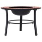 vidaXl Brasero de mosaico cerámica terracota 68 cm vidaXl Brasero de mosaico cerámica terracota 68 cm