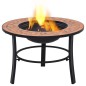 vidaXl Brasero de mosaico cerámica terracota 68 cm vidaXl Brasero de mosaico cerámica terracota 68 cm