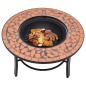 vidaXl Brasero de mosaico cerámica terracota 68 cm vidaXl Brasero de mosaico cerámica terracota 68 cm