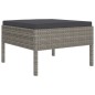 vidaXL Set de muebles de jardín 10 pzas y cojines ratán sintético gris vidaXL Set de muebles de jardín 10 pzas y cojines ratán sintético gris