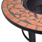 vidaXl Brasero de mosaico cerámica terracota 68 cm vidaXl Brasero de mosaico cerámica terracota 68 cm