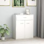 vidaXL Aparador de madera contrachapada blanco 60x30x75 cm vidaXL Aparador de madera contrachapada blanco 60x30x75 cm