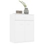 vidaXL Aparador de madera contrachapada blanco 60x30x75 cm vidaXL Aparador de madera contrachapada blanco 60x30x75 cm