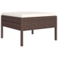vidaXL Set muebles de jardín 10 pzas y cojines ratán sintético marrón vidaXL Set muebles de jardín 10 pzas y cojines ratán sintético marrón
