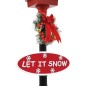 vidaXL Farola de Navidad con Papá Noel y LED 180 cm vidaXL Farola de Navidad con Papá Noel y LED 180 cm