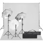 vidaXL Kit de estudio fotográfico con set de luces y fondo vidaXL Kit de estudio fotográfico con set de luces y fondo