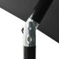 vidaXL Sombrilla con LED y poste de acero gris antracita 2x3 m vidaXL Sombrilla con LED y poste de acero gris antracita 2x3 m