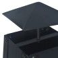 vidaXL Brasero de acero negro 35x35x99 cm vidaXL Brasero de acero negro 35x35x99 cm