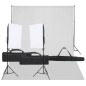 vidaXL Kit de estudio fotográfico con set de luces y fondo vidaXL Kit de estudio fotográfico con set de luces y fondo