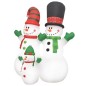 vidaXL Familia de muñecos de nieve inflable Navidad LED IP44 240 cm vidaXL Familia de muñecos de nieve inflable Navidad LED IP44 240 cm