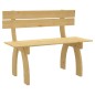 vidaXL Banco de jardín de madera de pino impregnada 150 cm 
