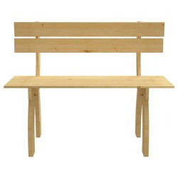 vidaXL Banco de jardín de madera de pino impregnada 150 cm 