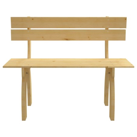 vidaXL Banco de jardín de madera de pino impregnada 150 cm 