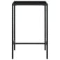 vidaXL Set de bar de jardín 5 pzas y cojines ratán sintético negro vidaXL Set de bar de jardín 5 pzas y cojines ratán sintético negro