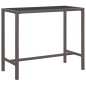 vidaXL Set de bar de jardín 5 pzas con cojines ratán sintético marrón vidaXL Set de bar de jardín 5 pzas con cojines ratán sintético marrón