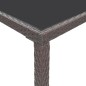 vidaXL Set de bar de jardín 5 pzas con cojines ratán sintético marrón vidaXL Set de bar de jardín 5 pzas con cojines ratán sintético marrón