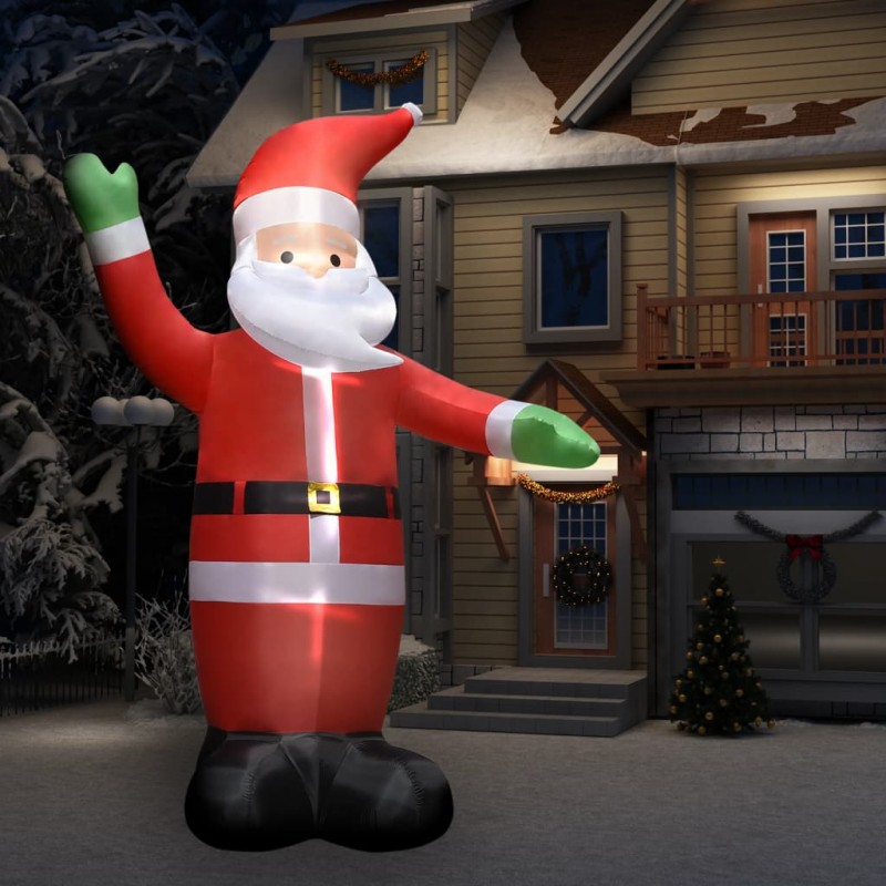 vidaXL Papá Noel inflable con LED adorno navideño IP44 4,5 m vidaXL Papá Noel inflable con LED adorno navideño IP44 4,5 m