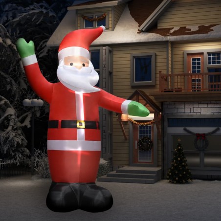 vidaXL Papá Noel inflable con LED adorno navideño IP44 4,5 m 