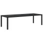 vidaXL Juego de comedor de jardín 11 pzas con cojines ratán PE negro vidaXL Juego de comedor de jardín 11 pzas con cojines ratán PE negro