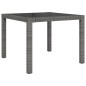 vidaXL Set de comedor de jardín 5 pzas y cojines ratán sintético gris vidaXL Set de comedor de jardín 5 pzas y cojines ratán sintético gris