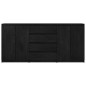vidaXL Armario auxiliar 3 unidades madera maciza de pino negro vidaXL Armario auxiliar 3 unidades madera maciza de pino negro