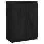 vidaXL Armario auxiliar 3 unidades madera maciza de pino negro vidaXL Armario auxiliar 3 unidades madera maciza de pino negro