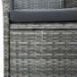 vidaXL Set de comedor de jardín 9 pzas y cojines ratán sintético gris vidaXL Set de comedor de jardín 9 pzas y cojines ratán sintético gris