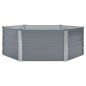 vidaXL Jardinera elevada 129x129x46 cm acero galvanizado gris vidaXL Jardinera elevada 129x129x46 cm acero galvanizado gris