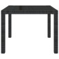 vidaXL Juego de comedor de jardín 5 piezas con cojines ratán PE negro vidaXL Juego de comedor de jardín 5 piezas con cojines ratán PE negro