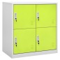 vidaXL Armarios taquilla 2 uds de acero gris y verde 90x45x92,5 cm vidaXL Armarios taquilla 2 uds de acero gris y verde 90x45x92,5 cm